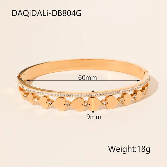 Gold Chain Heart Bracelet