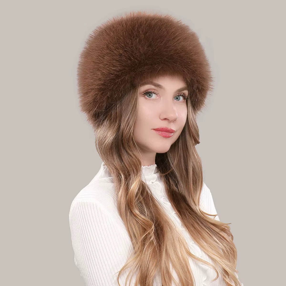 Faux Fox Fur Hat