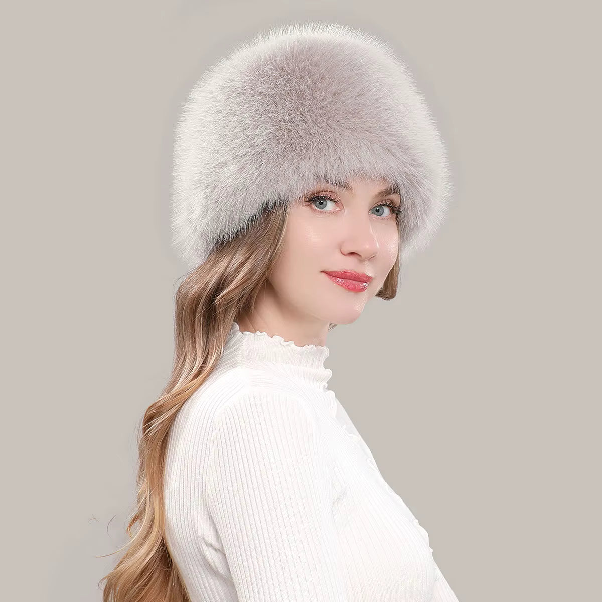 Faux Fox Fur Hat