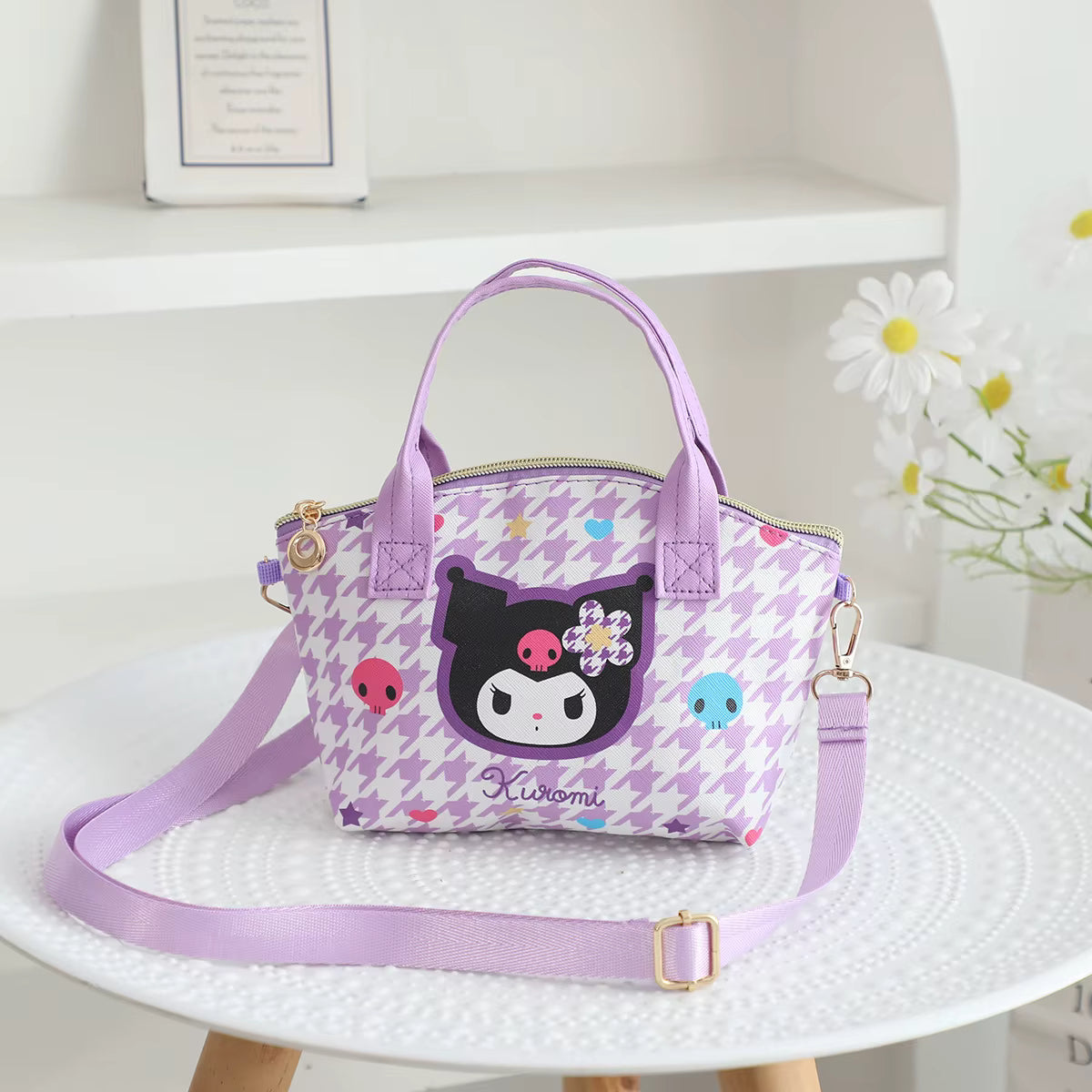 Purple Messenger Bag