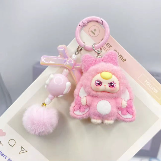 Cute Girl Rabbit Costume Keychain