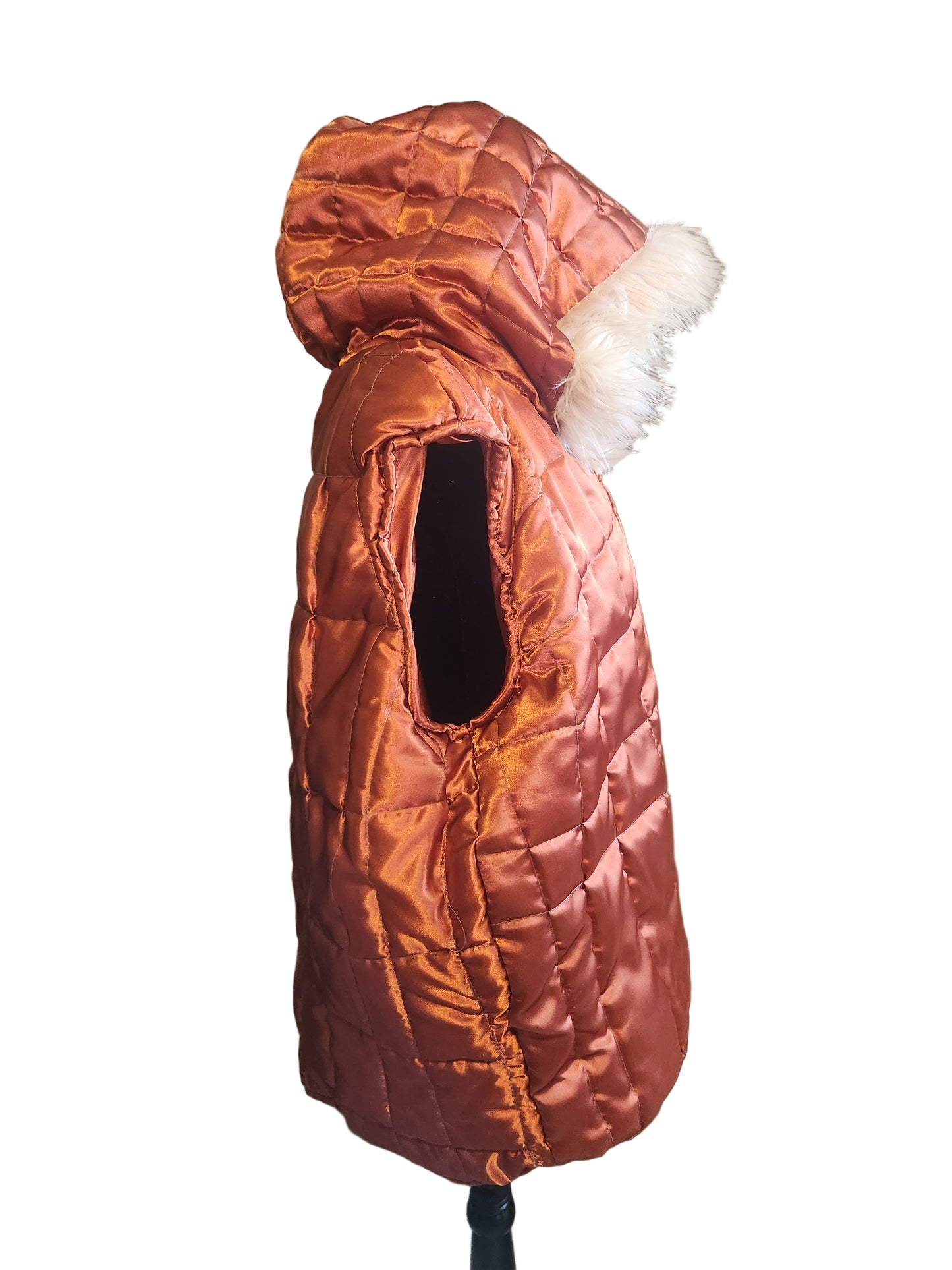 Ladies Satin Quilted Vest