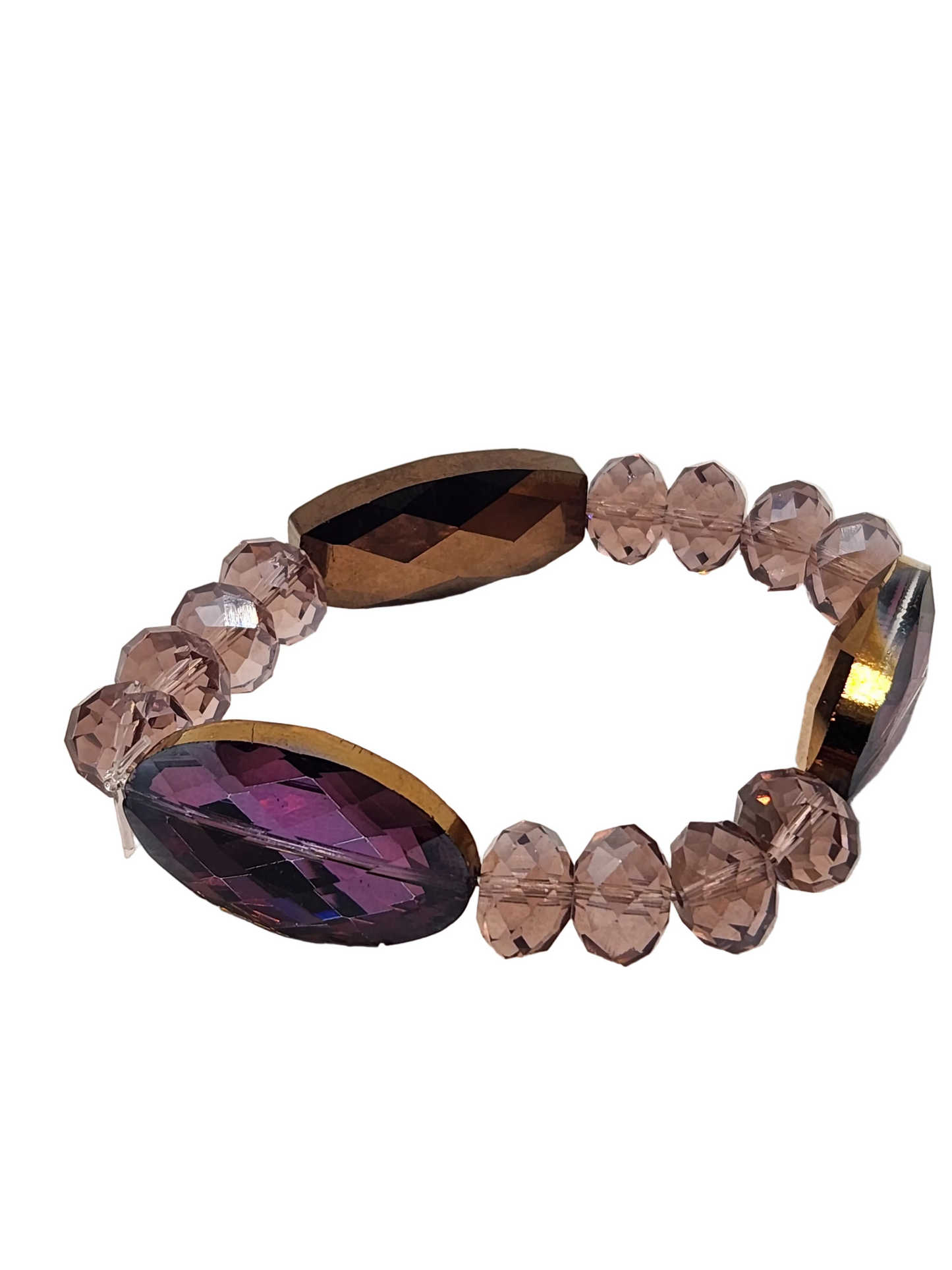 Glass and Pearl Stretch Bracelets