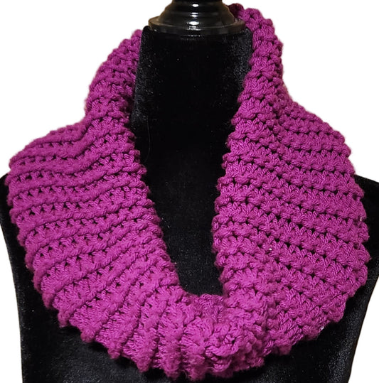 Hand Knit Infinity Scarf