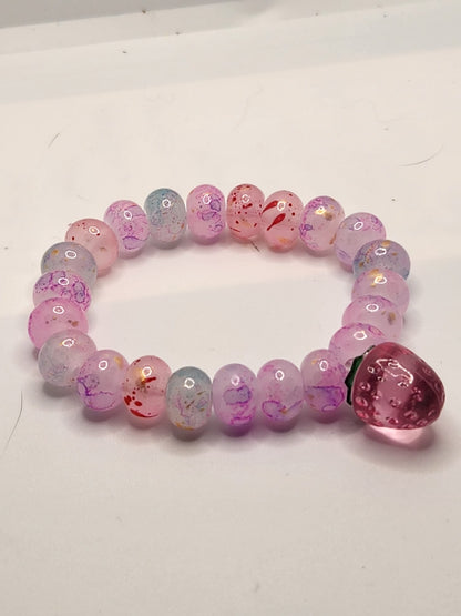 Glass and Pearl Stretch Bracelets
