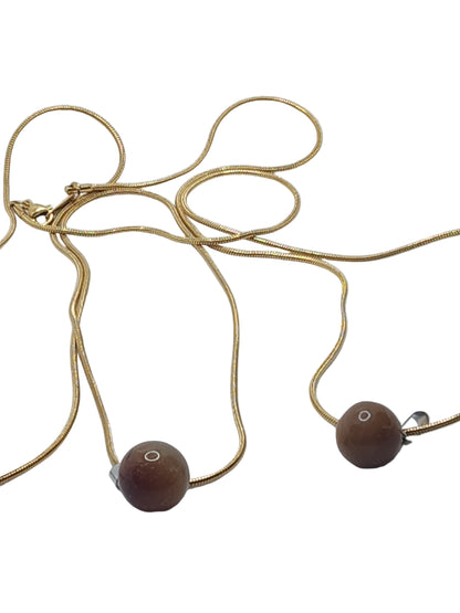 Carnelian Crystal Necklace