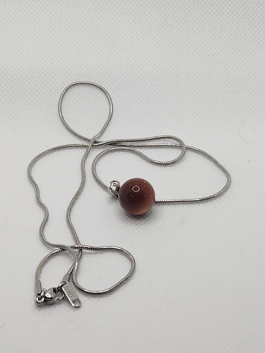 Goldstone Crystal Stone Necklace