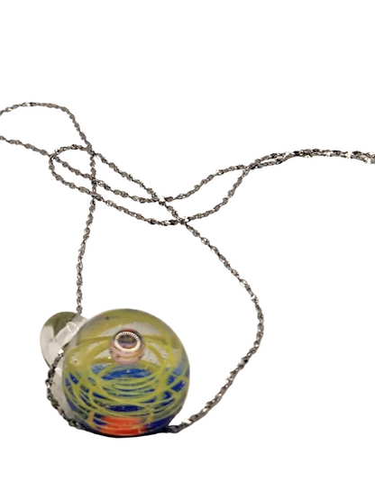 Handmade Glass Galaxy Pendants