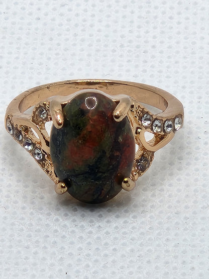 Dragon Blood Jasper Ring