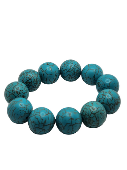 Turquoise and Jade Stretch Bracelets