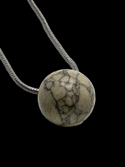 Howlite Crystal Stone Necklace