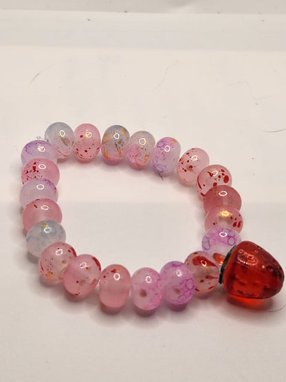 Glass and Pearl Stretch Bracelets