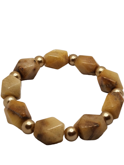 Turquoise and Jade Stretch Bracelets