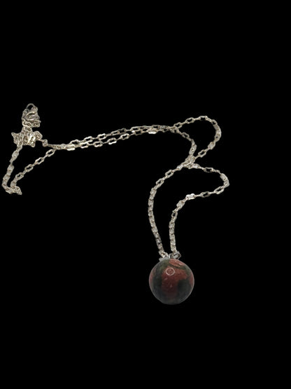 Unakite Crystal Stone Necklace