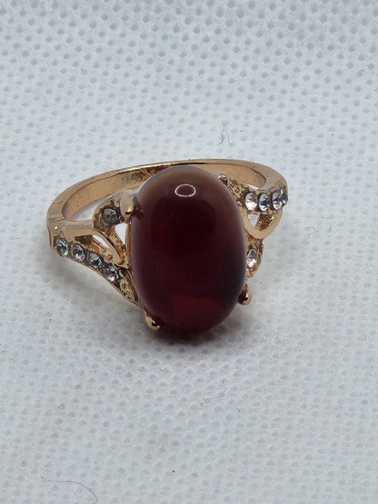 Carnelian Crystal Stone Ring