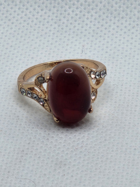 Carnelian Crystal Stone Ring