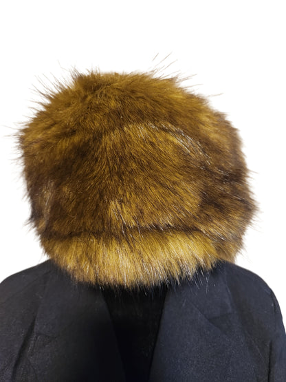 Men's Faux Grizzly Fur Hat