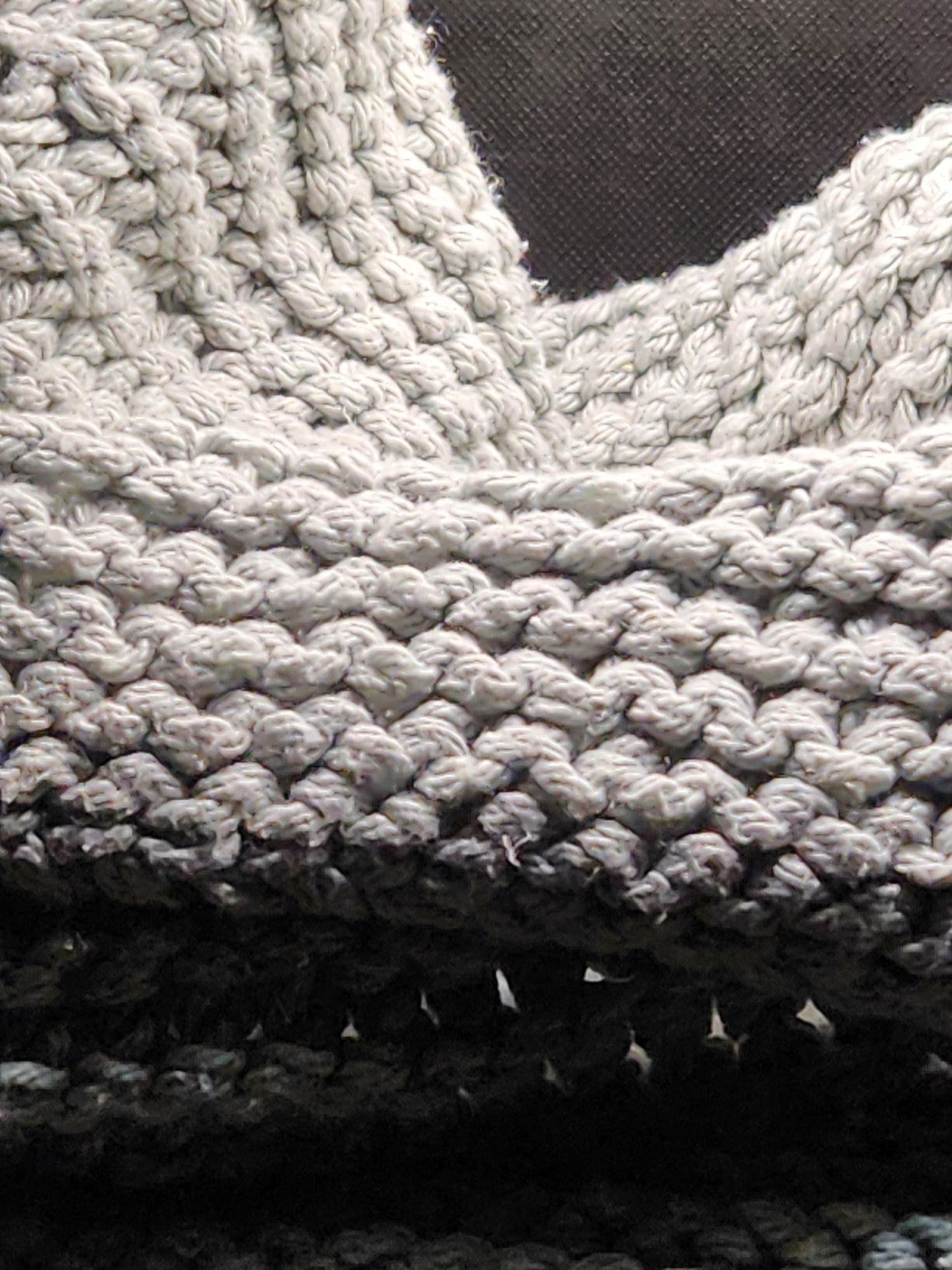 Hand Knit Shawl Scarf Grey