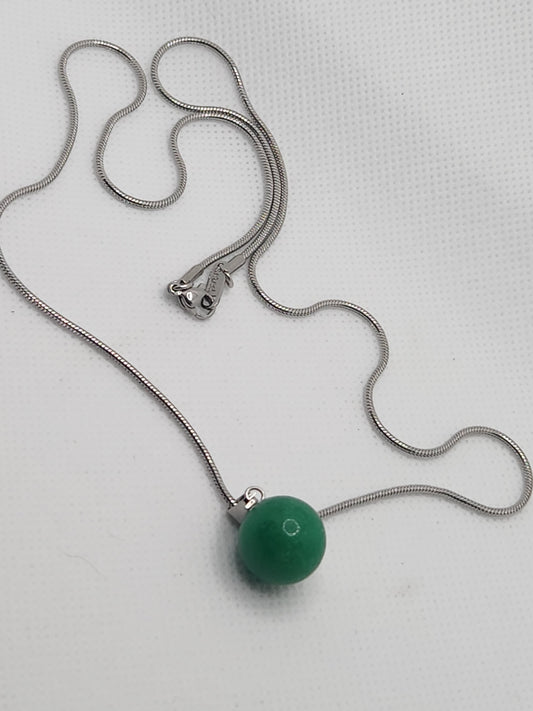 Adventurine Crystal Stone Necklace