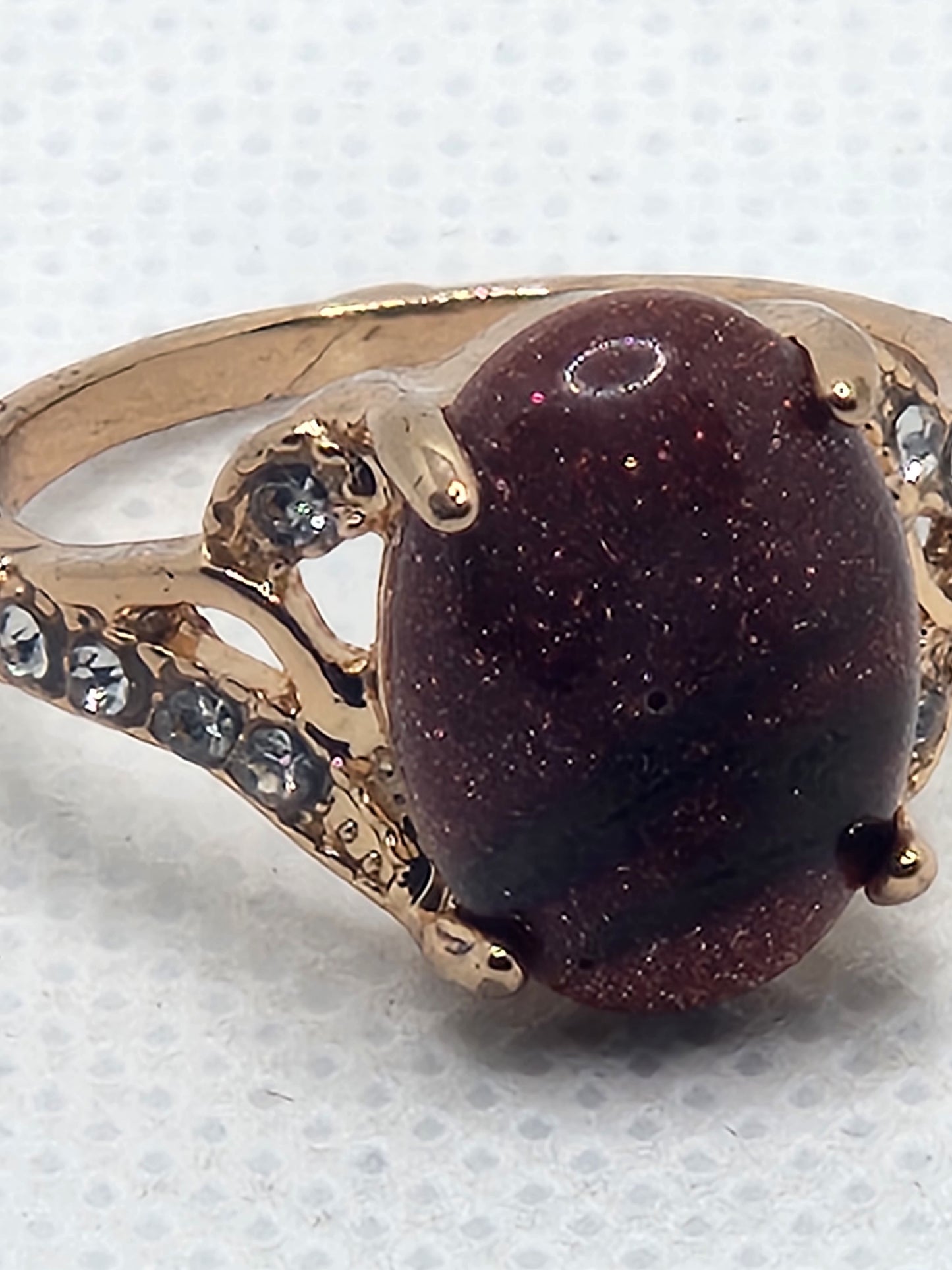 Goldstone Ring