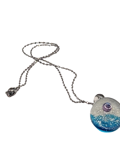 Handmade Glass Galaxy Pendants