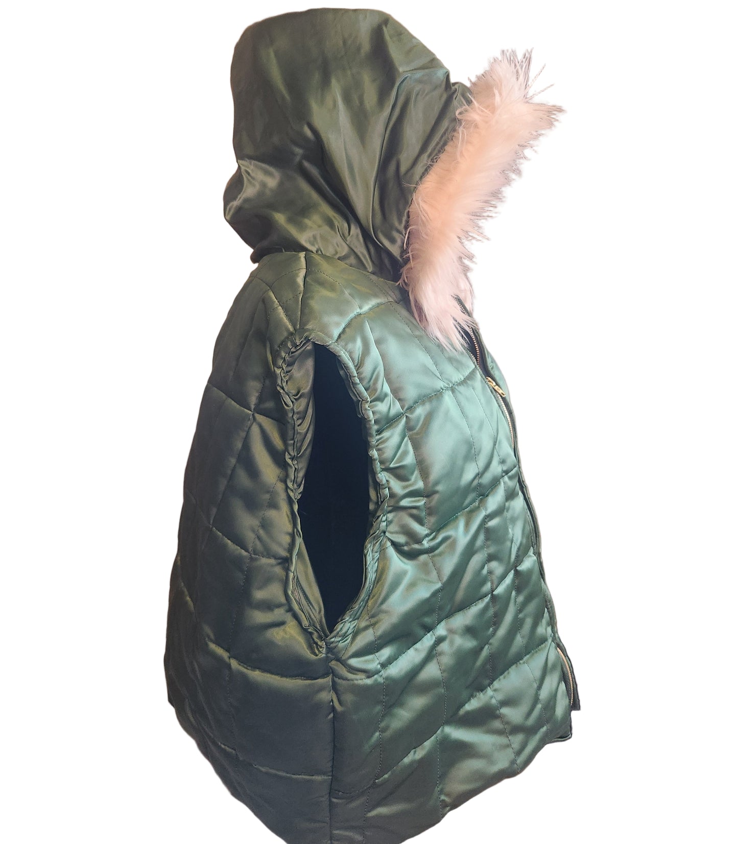 Ladies Satin Quilted Vest