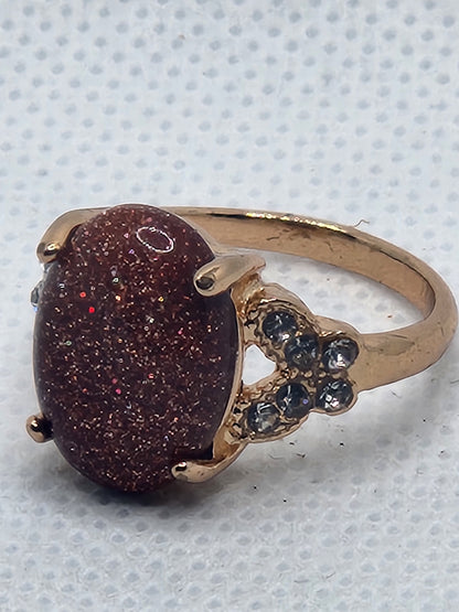 Goldstone Ring